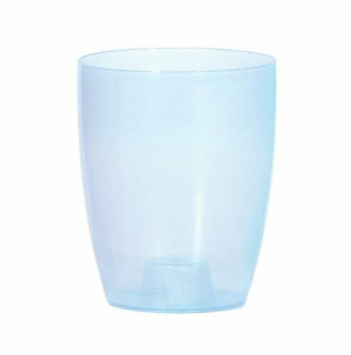 Květináč COUBI ORCHID vysoký modrý transp. mat. 16cm