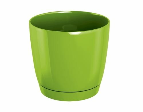 Květináč COUBI ROUND P kulatý s miskou limetka 24cm