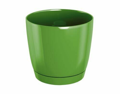 Květináč COUBI ROUND P s miskou olivový 10cm