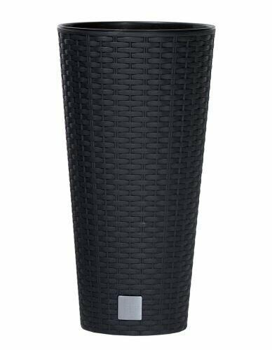 Květináč RATO TUBUS + vklad antracit 20cm