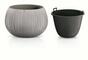 Květináč s vkladem BETON BOWL šedý 29 cm