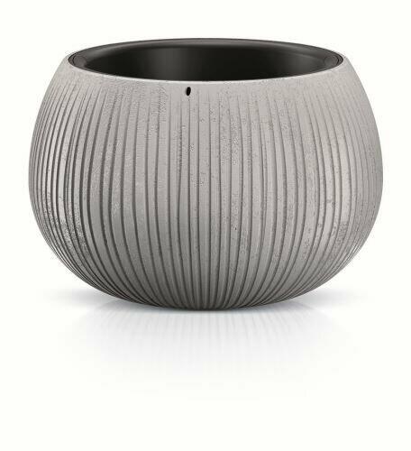 Květináč s vkladem BETON BOWL šedý 47,8 cm