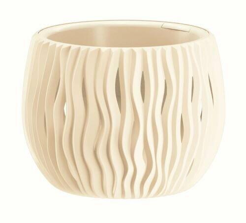 Květináč s vkladem SANDY BOWL krémový 18cm