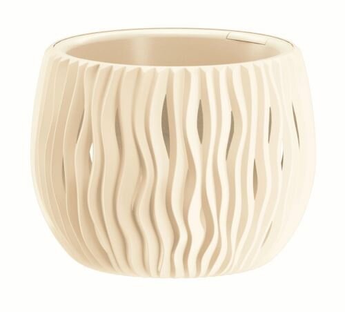 Květináč s vkladem SANDY BOWL krémový 18cm