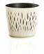 Květináč s vkladem SANDY ROUND krémový 15,8 cm