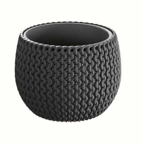 Květináč s vkladem SPLOFY BOWL antracit 14,4 cm