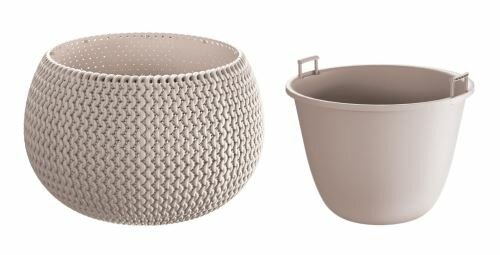 Květináč s vkladem SPLOFY BOWL mocca 47,8 cm