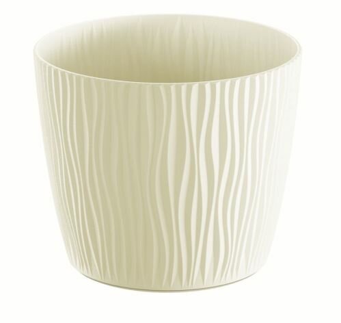 Květináč SANDY krémový 18,8cm
