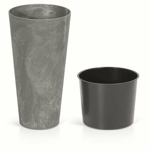 Květináč TUBUS SLIM EFFECT + vklad marengo 30 cm