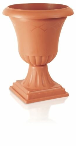 Květináč vysoký ATENA terakota 38,5cm + NOHA
