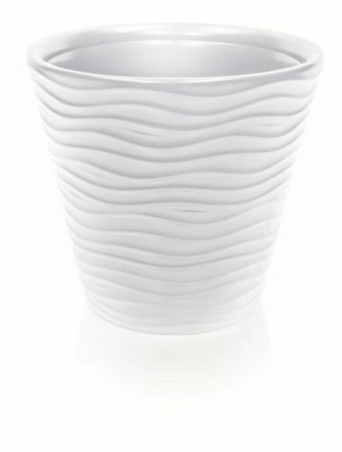 Květináč WAVE bez vkladu bílý 47,8 cm