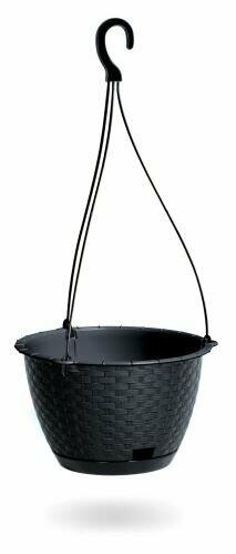 Květináč závěsný RATOLLA ROUND W antracit 24,3 cm