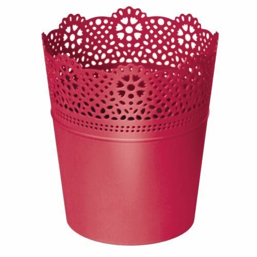 Květináč s krajkou LACE malina 18,0 cm