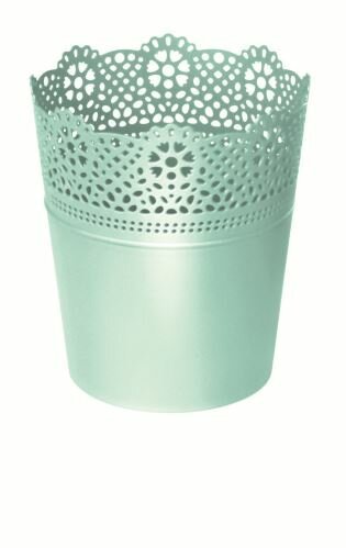 Květináč s krajkou LACE pistácie 18,0 cm