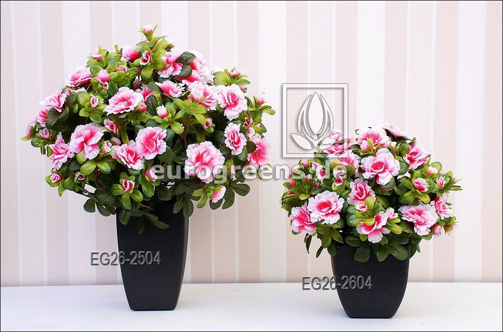 Umelá belgická Azalea krémovo ružová 40 cm