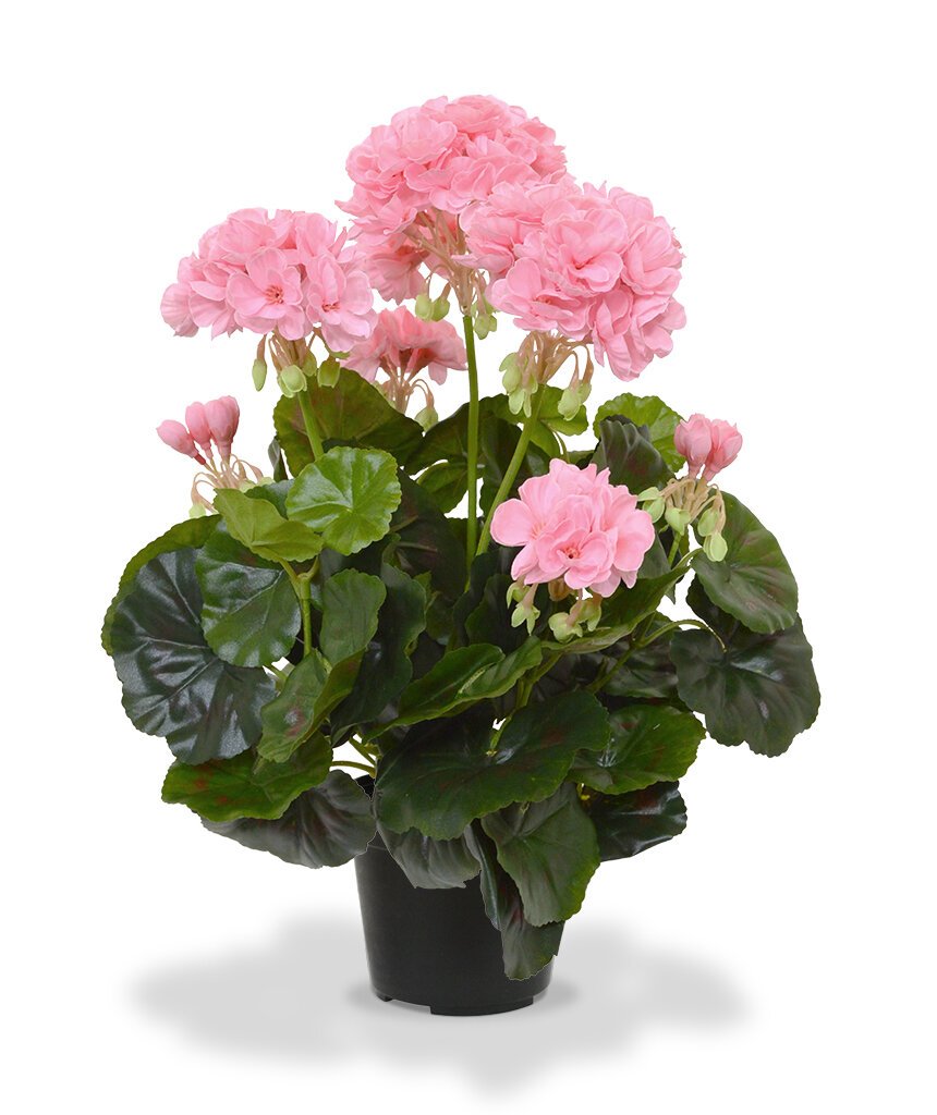 Umelá ružová rastlina Geranium - Pakost 40 cm