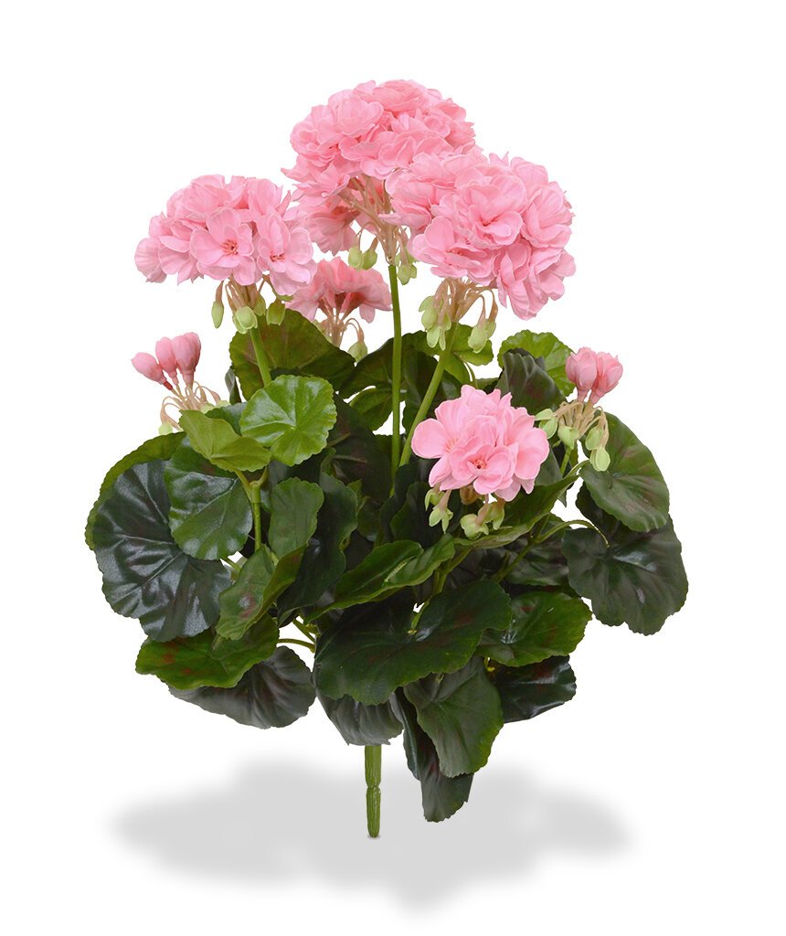 Umelá rastlina Pelargónia 40 cm - ružová
