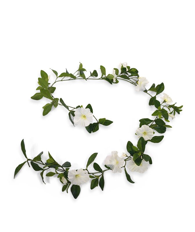 Umelá girlanda Petúnia Deluxe 180 cm - krémová