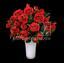 Umelá kytica ruží červená 50 cm