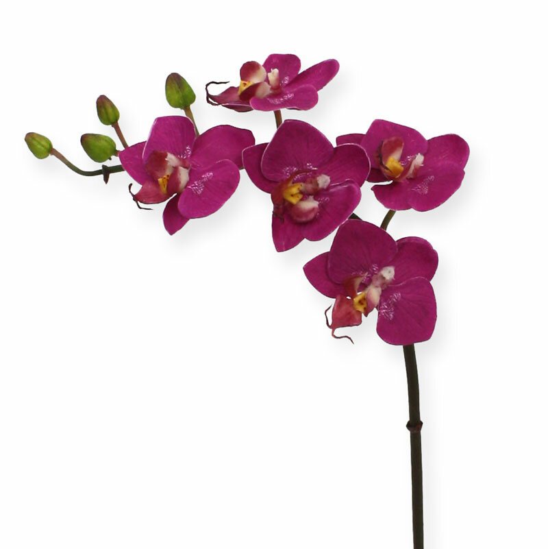 Umelá Orchidea Mini Phalaenopsis 50 cm - fialová