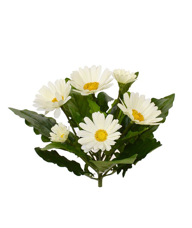 Umelá rastlina Gerbera 30 cm - krémová