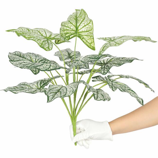 Umelá rastlina Kaládium dvojfarebná 50 cm