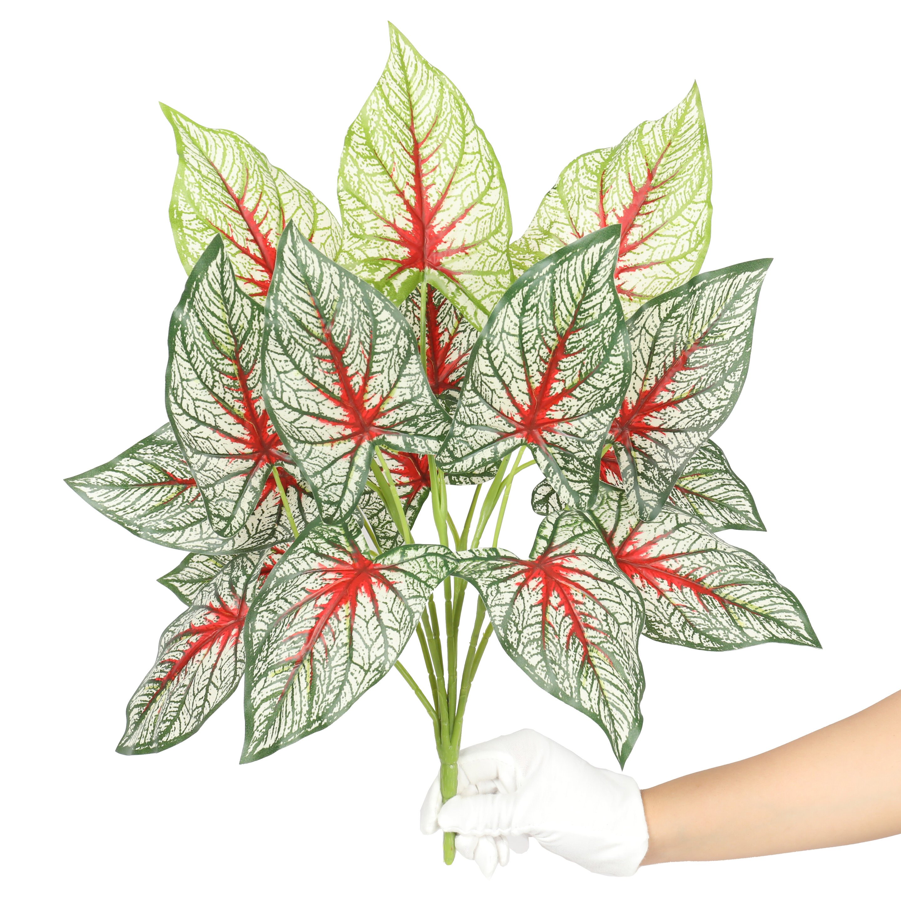 Umelá rastlina Kaládium viacfarebná 50 cm