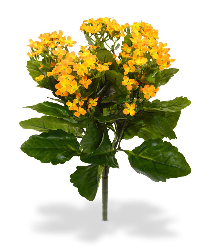 Umelá rastlina Kalanchoe 30 cm - oranžová