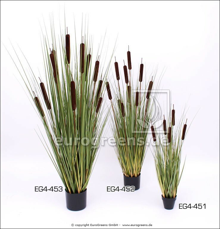 Umelá rastlina Pálka Cattails v kvetináči 120 cm