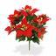 Umelá rastlina Vianočná ruža červená 40 cm