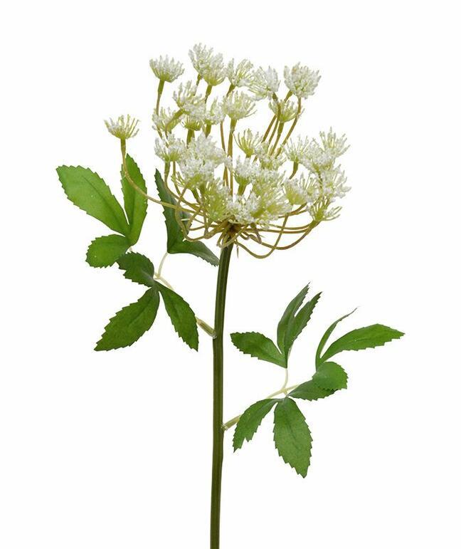 Umelá stonka Kôpor krémová 55 cm