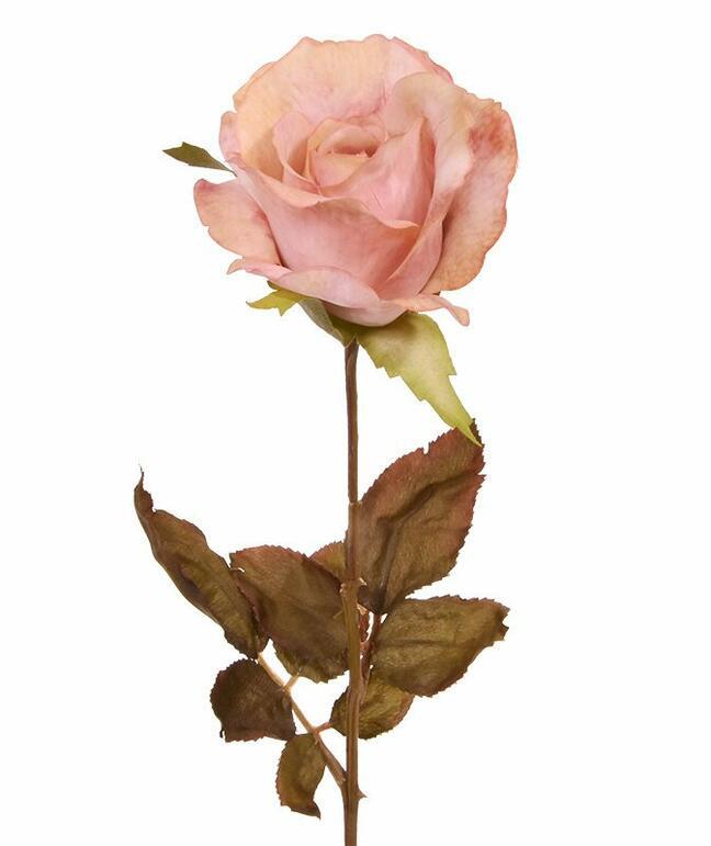 Umelá vetva Ruža ružová 60 cm
