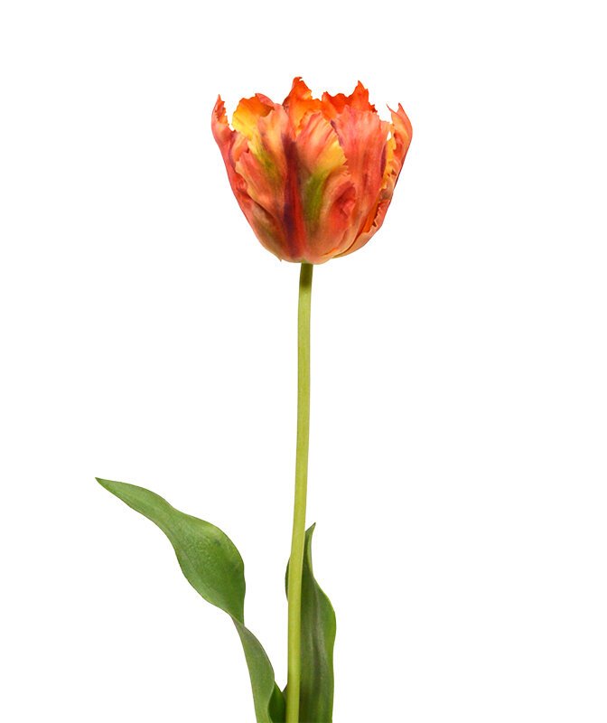 Umelá vetva Tulipán 70 cm - oranžový
