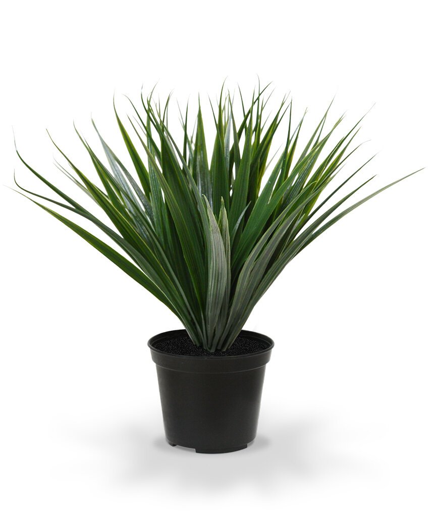 Umelá rastlina Bambus 25 cm v kvetináči - tmavo zelená
