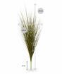 Umelý zeleno-hnedý zapichovací zväzok trávy Ozdobnica čínska 85 cm